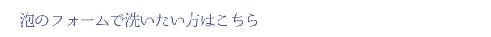 泡のフォームで洗いたい方はこちら